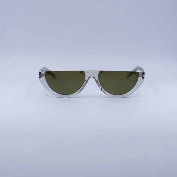 🕶️ New Saint Laurent SL563 003 Sunglasses - Transparent Light Green Frame - Picture 2 of 10